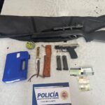 Secuestro de armas tras una intervención por violencia y activación del protocolo de salud mental