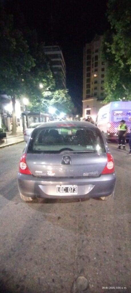 Grave incidente durante control vehicular en plaza Roca