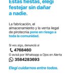 Intensifican controles y piden denunciar la venta de pirotecnia