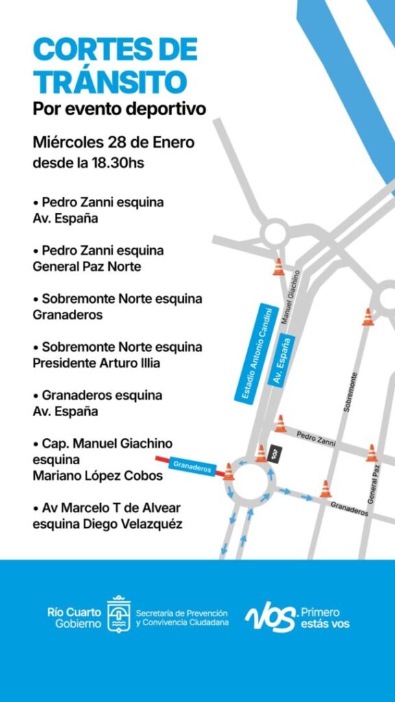 Definen el esquema de cortes de tránsito por el partido de Estudiantes contra Argentinos Juniors