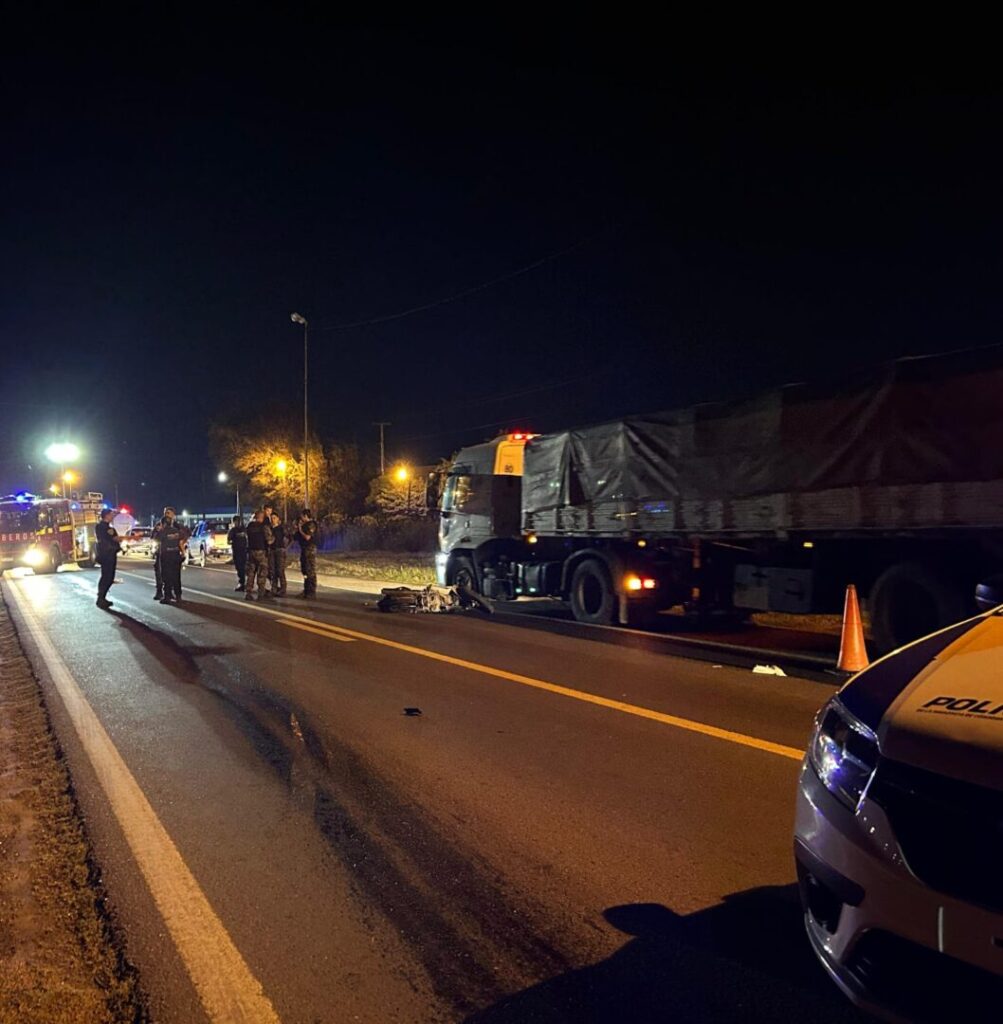 Siniestro vial con persona fallecida.