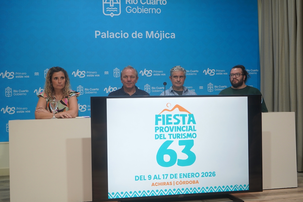 Se presentó en Río Cuarto la 63º Fiesta Provincial del Turismo de Achiras