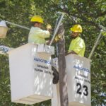 Instalan 24 luminarias LED en la costa sur del río