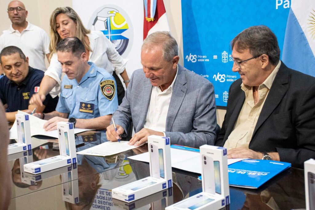 Tribunas Seguras: entregaron 20 dispositivos para la fiscalización de eventos deportivos en Río Cuarto