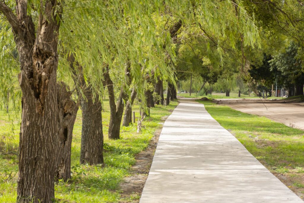 Avanza la ejecución de un nuevo parque lineal y bicisenda en Banda Norte