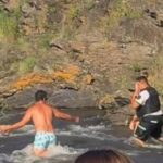 Vocación de servicio que salva vidas: heroico rescate en el río de Las Albahacas.