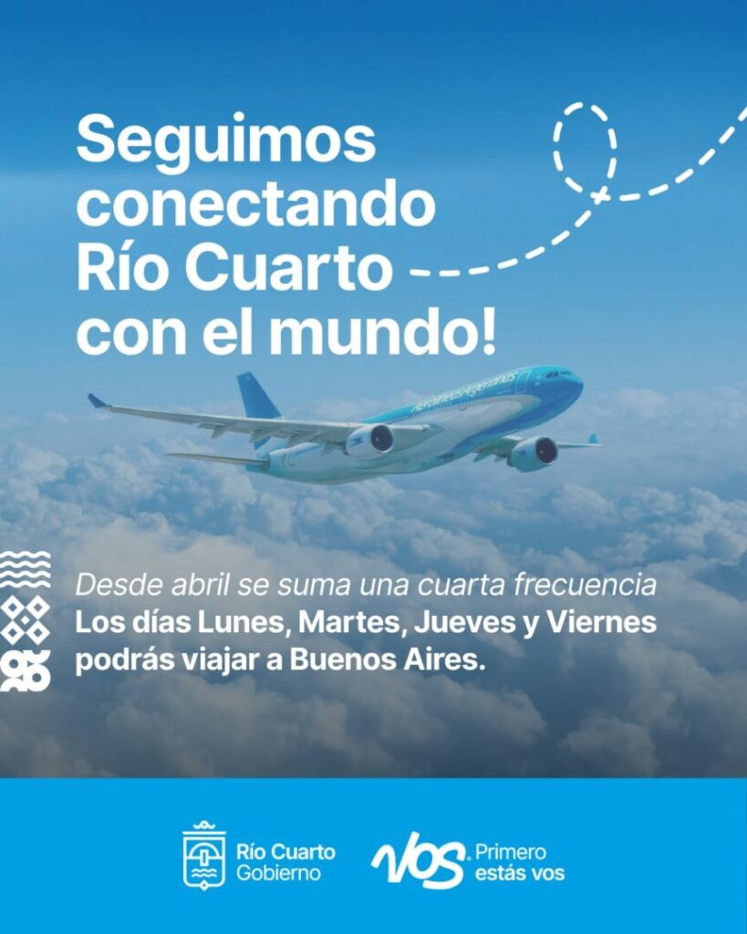 El intendente De Rivas firmó un acuerdo con Aerolíneas Argentinas para sumar una cuarta frecuencia a Buenos Aires