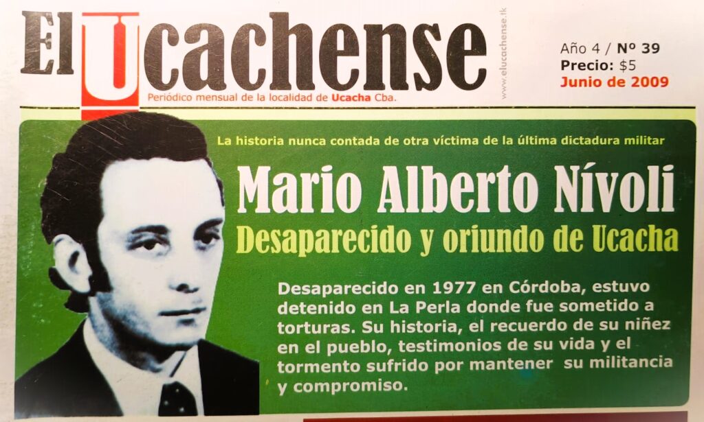 Entre los restos identificados en La Perla están los del ucachense Mario Alberto Nívoli