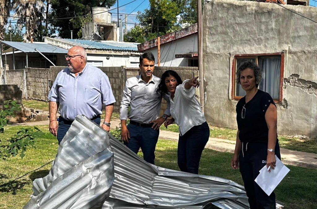 Tormenta: La Provincia activó el Fondo de Desastre y relevó daños en Coronel Moldes y La Carlota