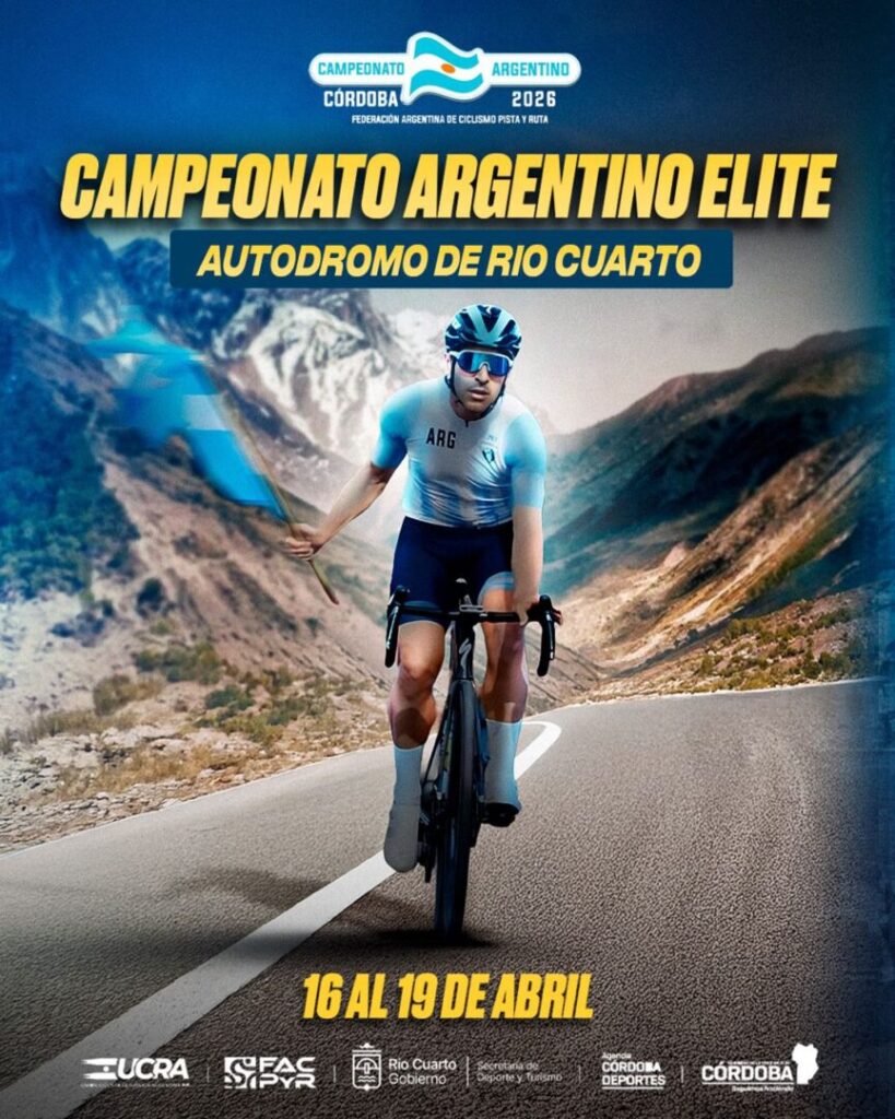 El fin de se semana llega el Campeonato Argentino de Ruta 2026 a la ciudad