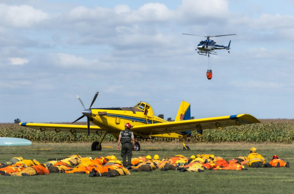 La Provincia capacita a bomberos voluntarios en operaciones aéreas seguras