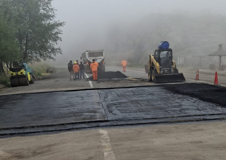 Corte total del camino de Altas Cumbres por hundimiento de calzada