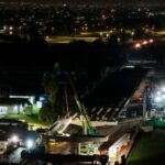 Ya se colocaron 76 de las 195 vigas previstas para la construcción del altonivel Vélez Sarsfield