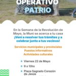 Cuarta edición de «La Muni en tu barrio»: Operativo Patrio en la Semana de Mayo