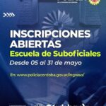 Apertura de inscripciones para la Escuela de Suboficiales de la Policía de Córdoba