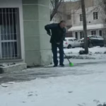 Prohíben el lavado de veredas por las bajas temperaturas