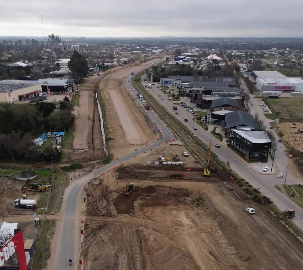 Circunvalación: comenzó la obra del cruce con presidente perón