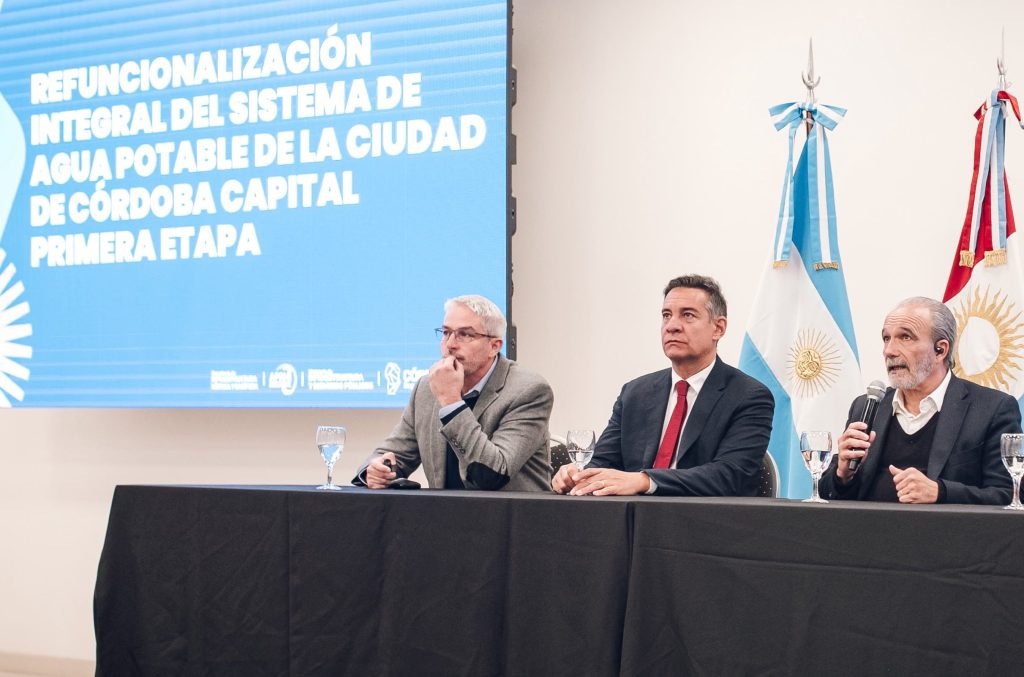 La Provincia licitó una inversión histórica para ampliar el sistema de agua potable de Córdoba y el Gran Córdoba