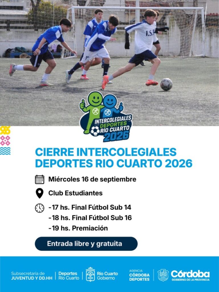 Se realiza la final de los Juegos Intercolegiales 2026 en el estadio de Estudiantes