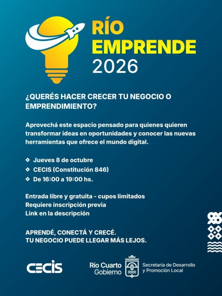 RÍO EMPRENDE 2026: Una jornada para potenciar a los emprendedores