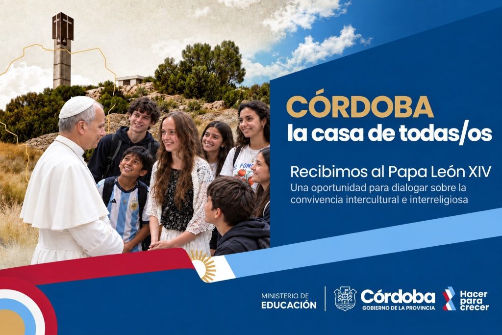 Córdoba presentó un documento pedagógico para abordar la visita del Papa León XIV en las escuelas